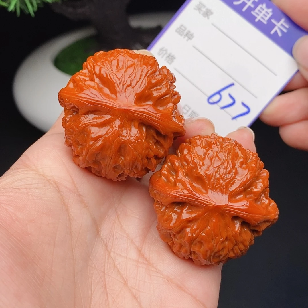 文玩核桃把件40宫灯677