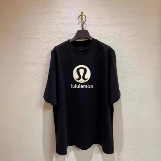 原标高品质高阶短袖慵懒立体印花男女同款恤宽松休闲上衣男式T恤