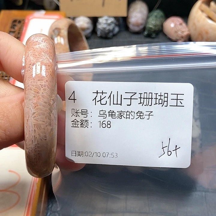 硅化珊瑚（珊瑚玉）手镯未镶嵌乌****子4