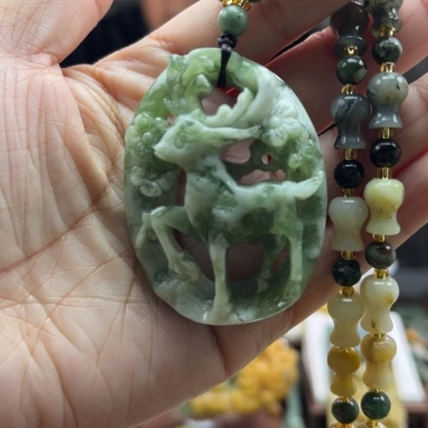 岫玉挂件未镶嵌挂件