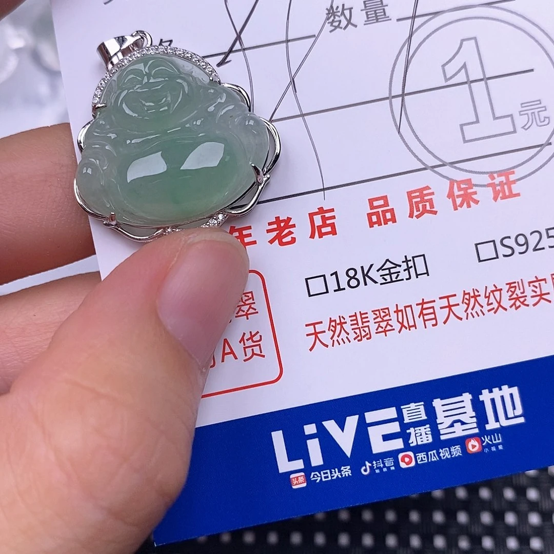翡翠银S925镶嵌颈饰