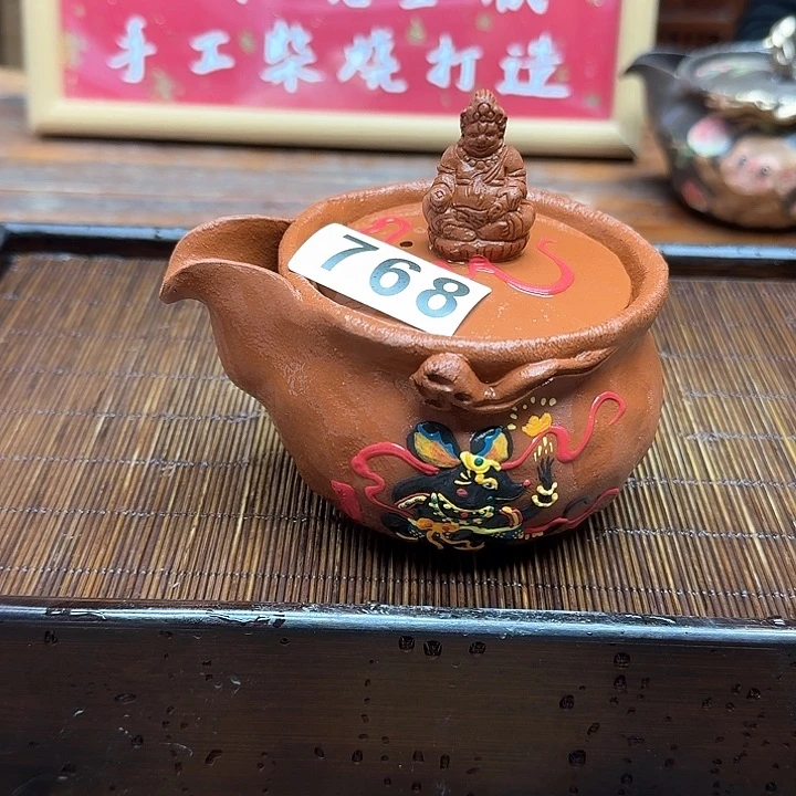 纯手工制作粗陶茶具