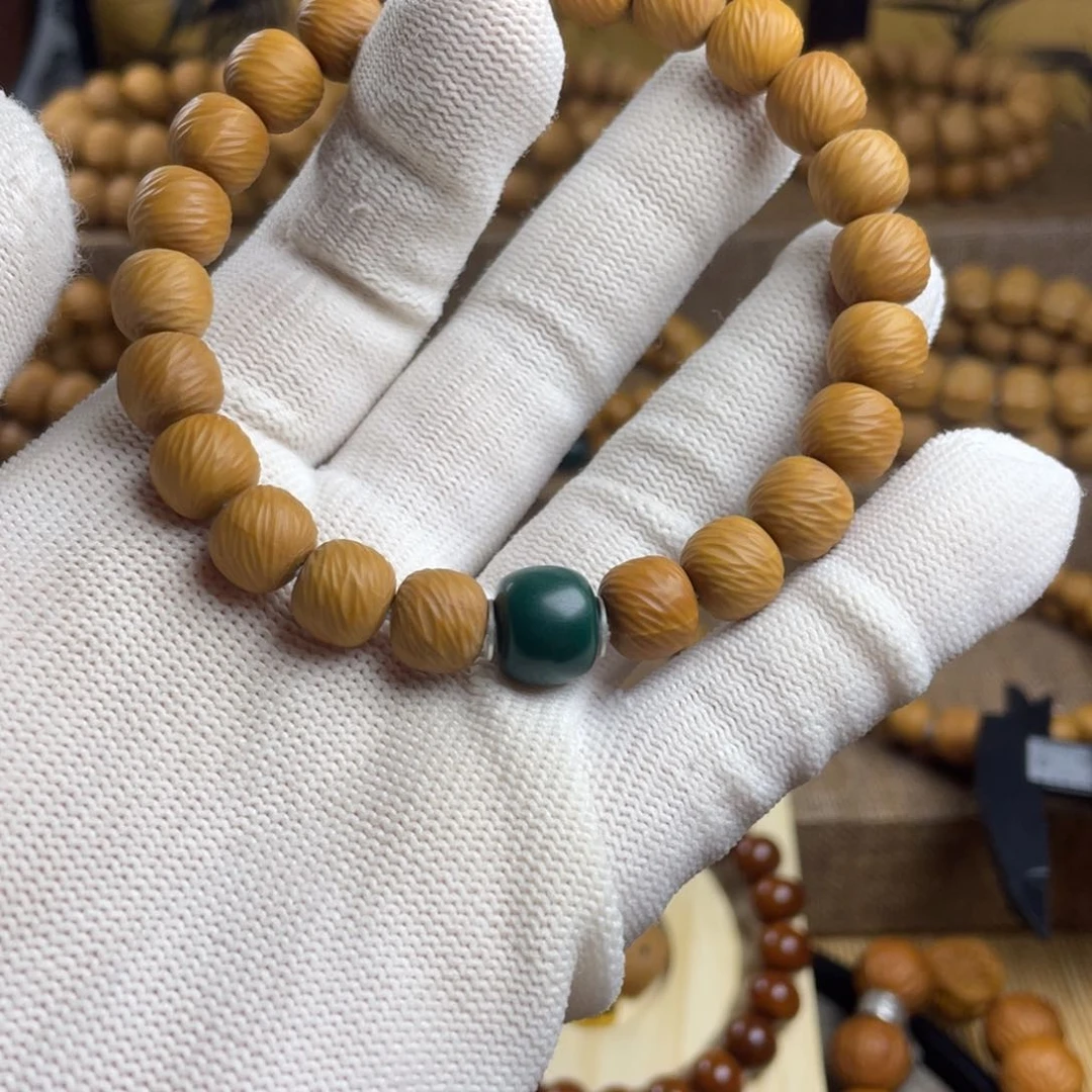 龙脊菩提手串琉璃+云锦