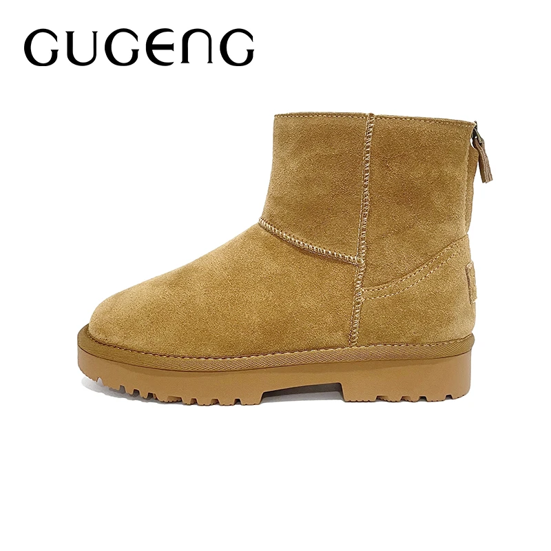 【D】古耕/GUGENG羊毛雪地靴冬季短筒加厚棉鞋雪地棉650231