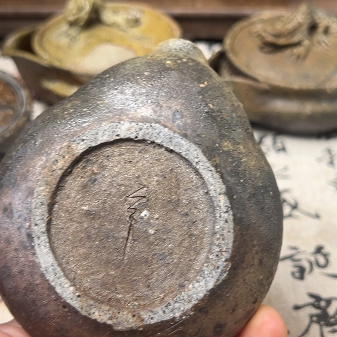 益*敬欣柴烧微瑕磨底宝瓶