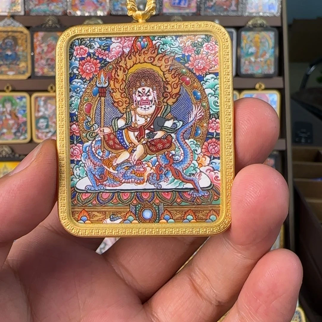 吊坠晨*白财唐卡艺术