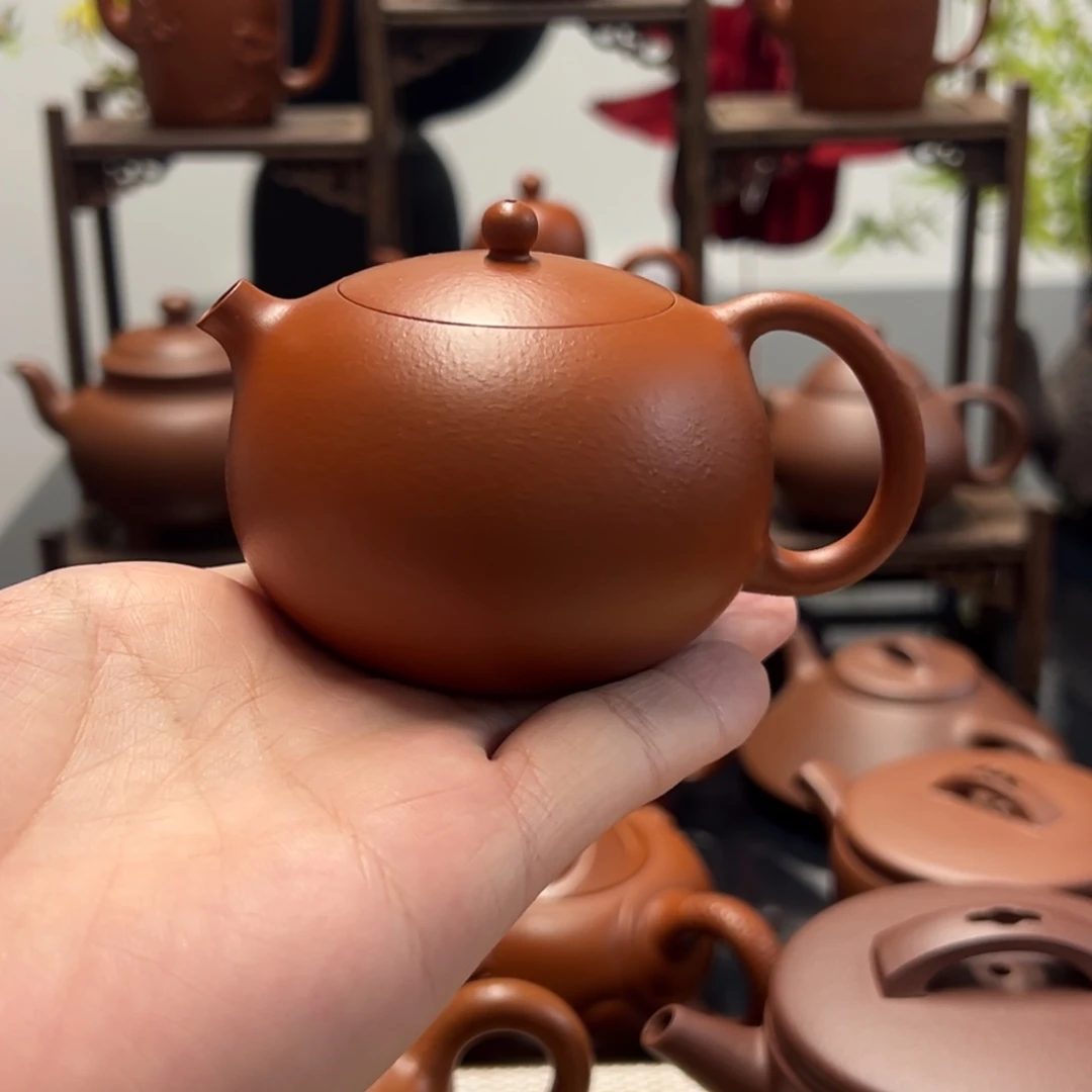茶壶紫砂精工半手朱泥西施130cc