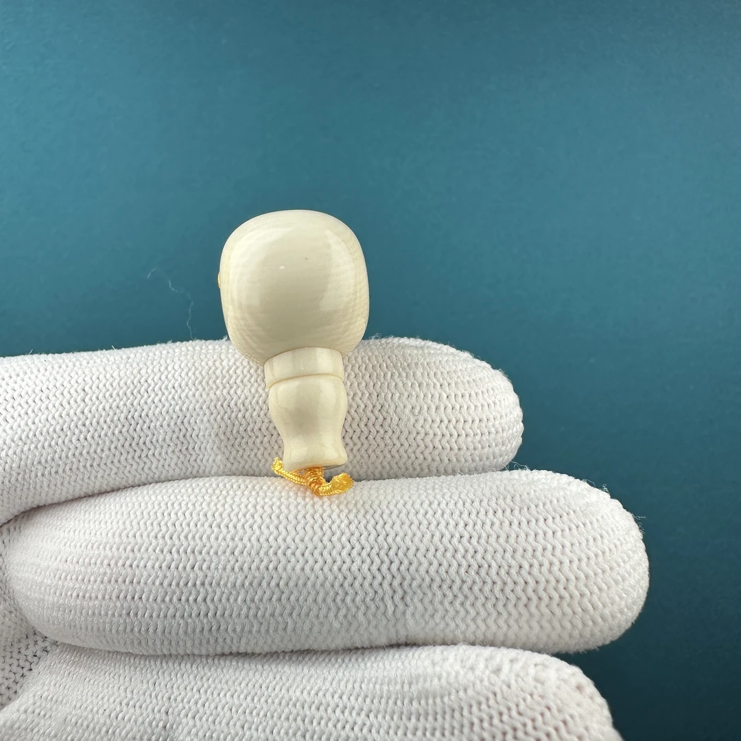 D9387天然猛犸牙藏式分体三通15.7x28.4mm支持鉴定 一物一图