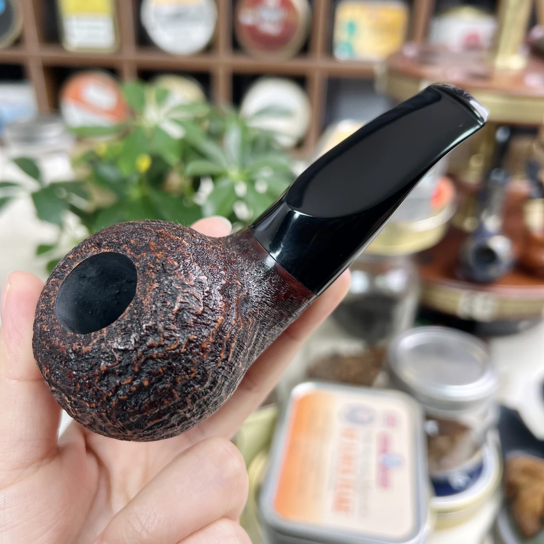 意大利进口手工木艺石楠木手工斗 苹果河豚自由式