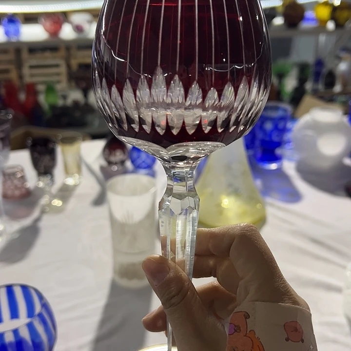 手柄款水晶玻璃微瑕一个