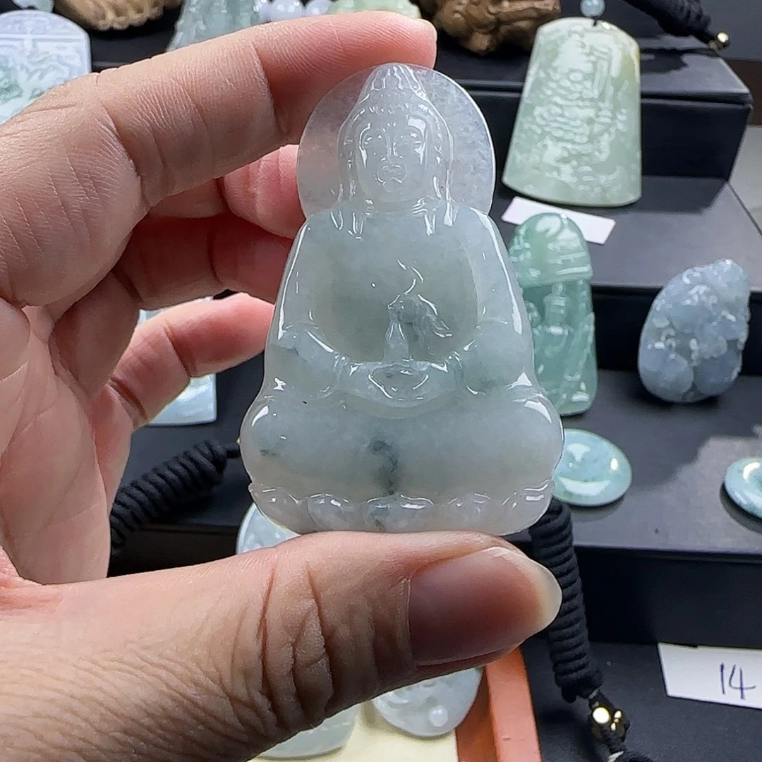 翡翠未镶嵌颈饰一**光天然翡翠A货