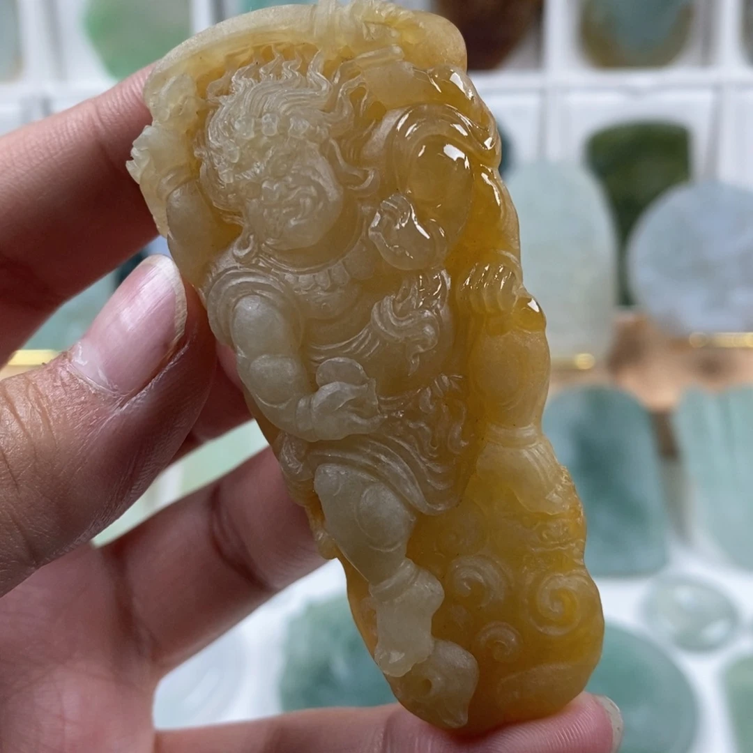 未镶嵌定制翡翠大黑天 参考价