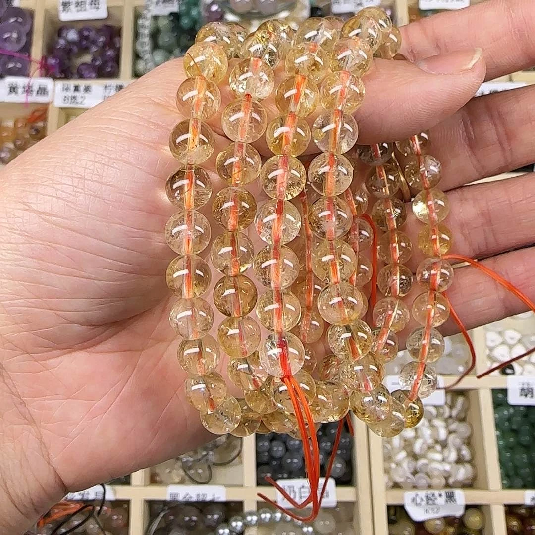 琥珀手链未镶嵌黄水
