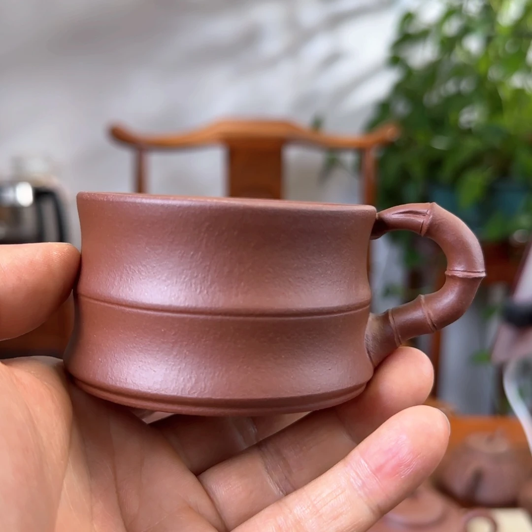 茶壶紫砂五底高竹节