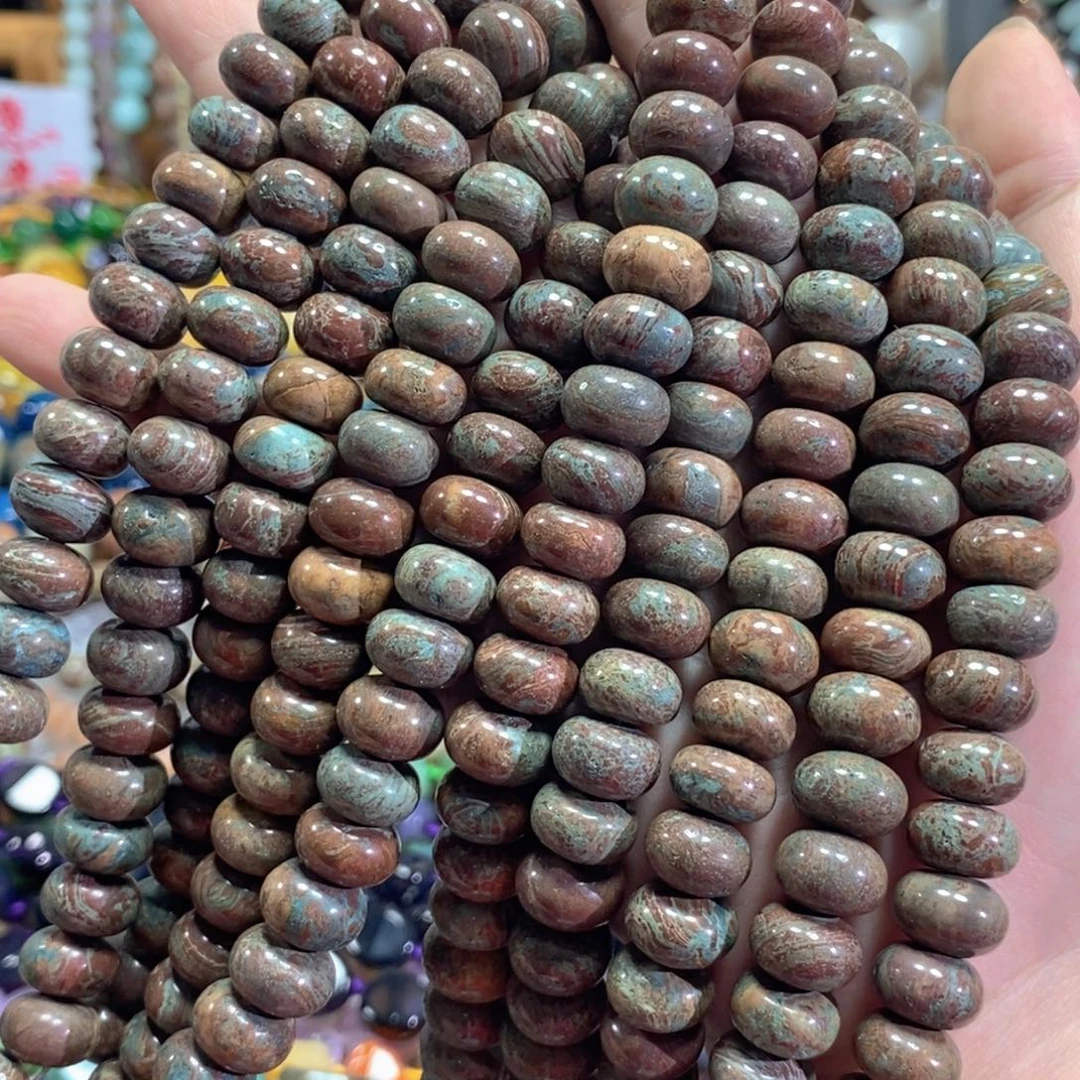 未镶嵌玛瑙/玉髓珠宝半成品凤凰松算盘一条卡12mm