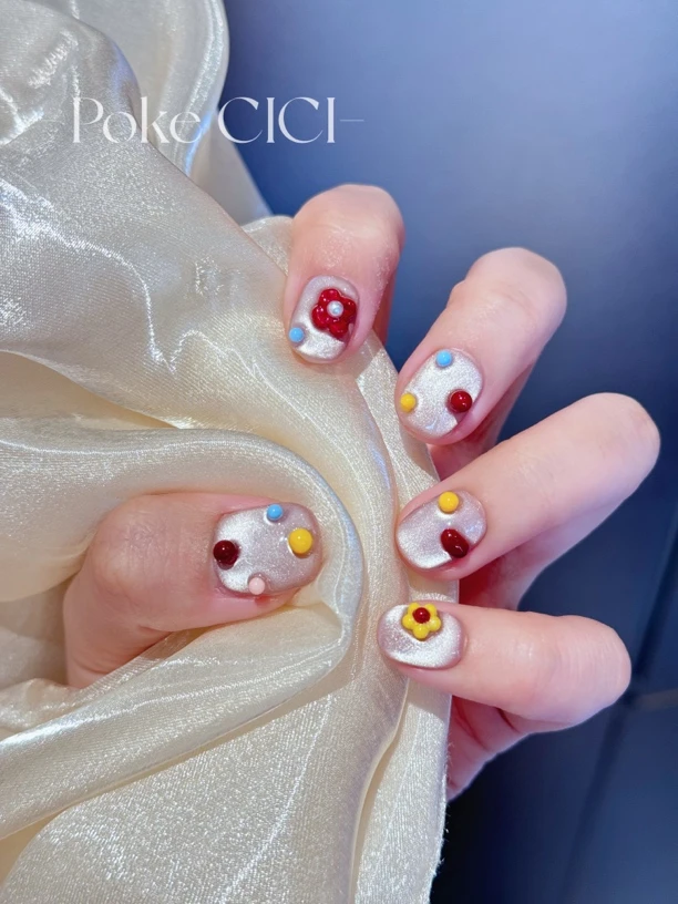 Pokecici【糖果花漾】-纯手工穿戴甲  10片装