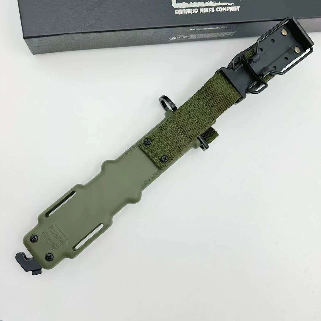 安大略M11迷彩多功能水果刀野营户外手把肉锋利高硬度露营套装