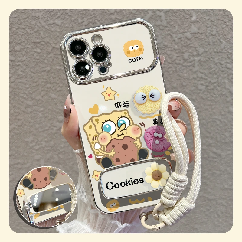 【苹果/华为/vivo/oppo/小米】适用曲奇绵宝大视窗手机壳硅胶防摔