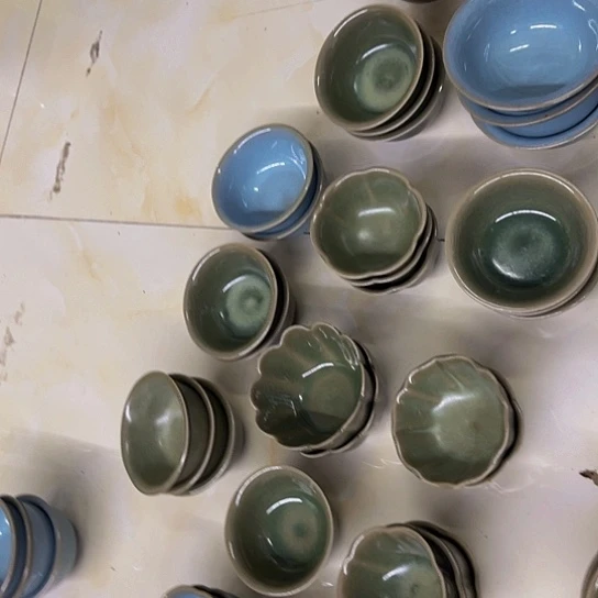 原生态原矿老胎老釉杯子