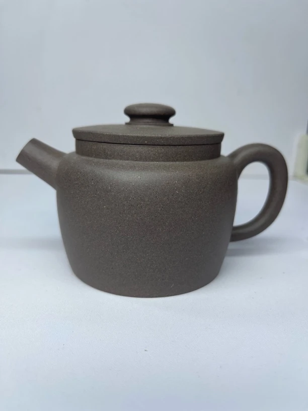 宜兴本山原矿青灰段泥巨轮壶半手工民间艺人制240cc(壶友入门款)