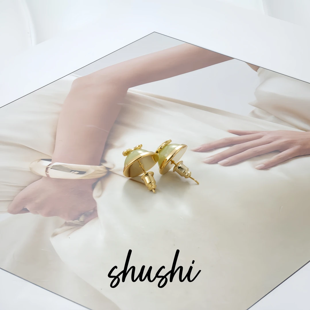 铜合金树脂耳饰 耳环9038