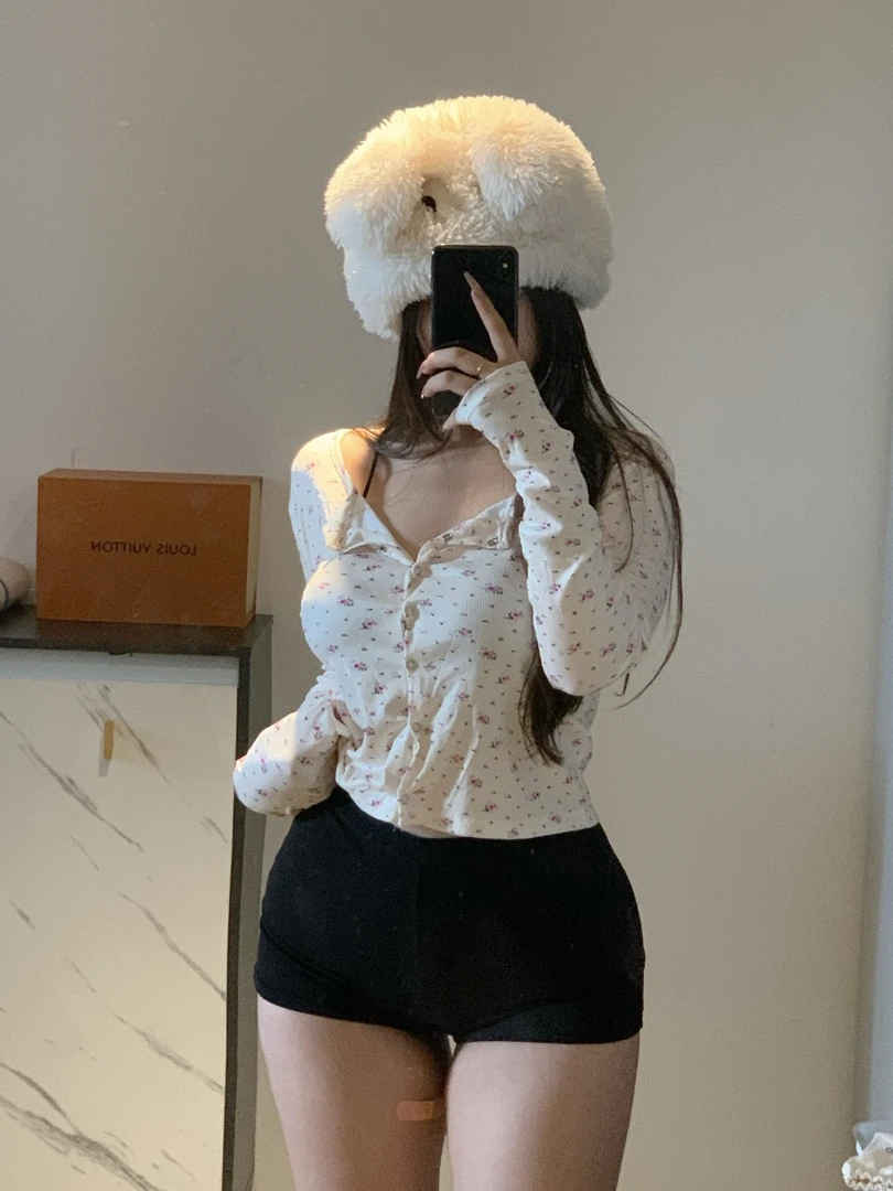 【张千慧】作弊短裤 高腰紧身打底热裤