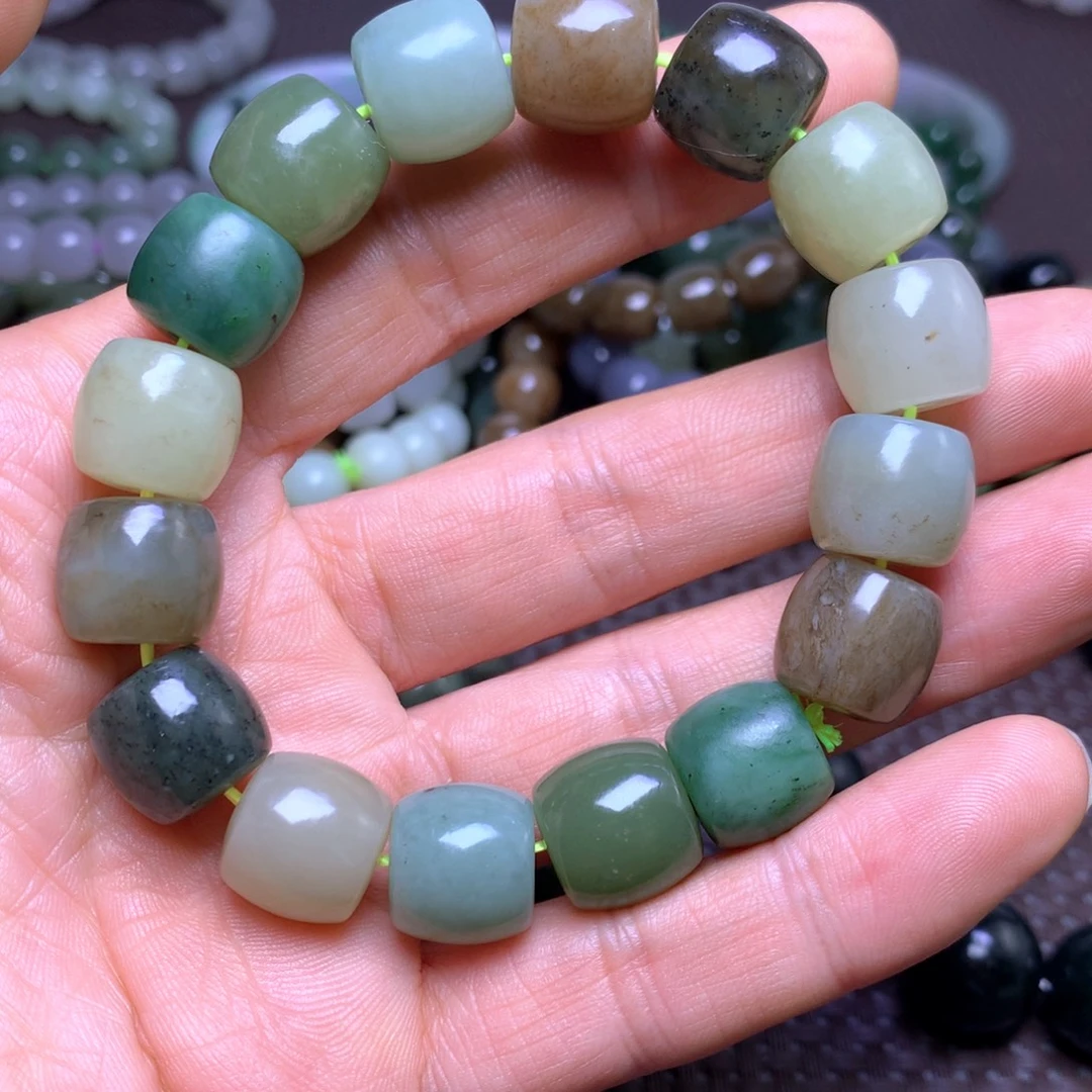 和田玉未镶嵌手串14