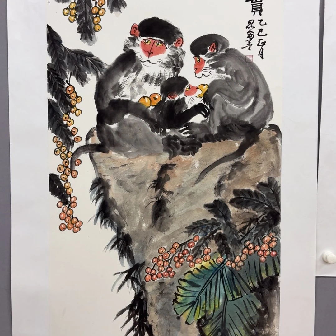 国画艺术家真人手绘