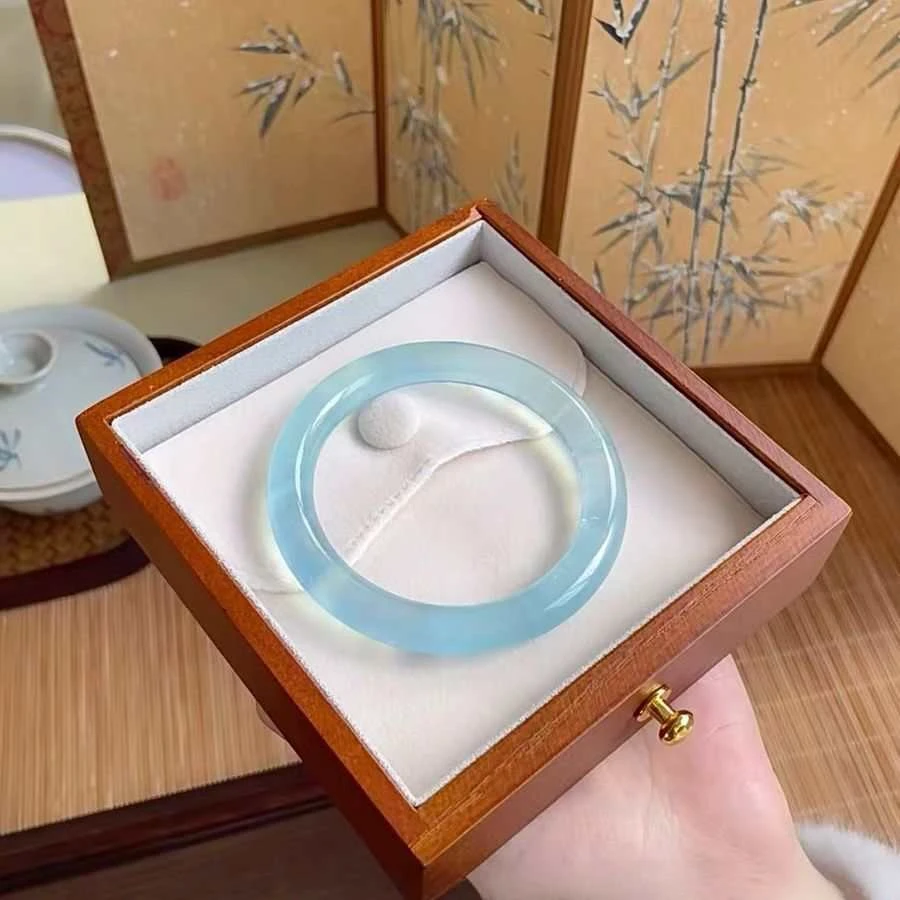 非金属珐琅手镯 民族风精美水沫子浅蓝女士时尚款（多样性发一）