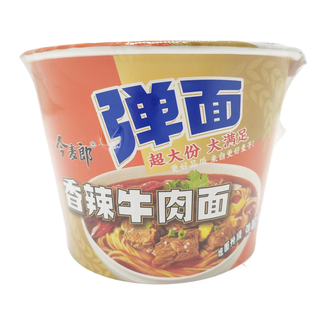 今麦郎香辣牛肉面面饼+配料 143g/碗