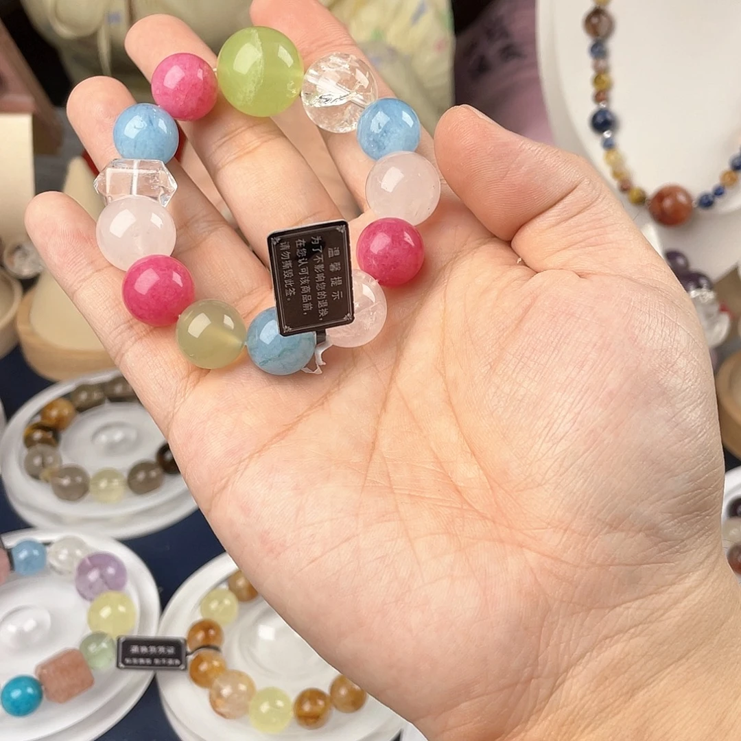 银S925镀金镶嵌手链水晶