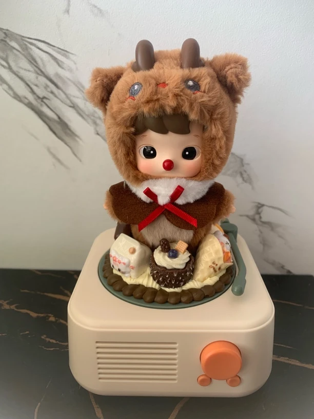 【旋转蓝牙音响】槿焰手作正版创意个性潮流奶油胶DIY摆件