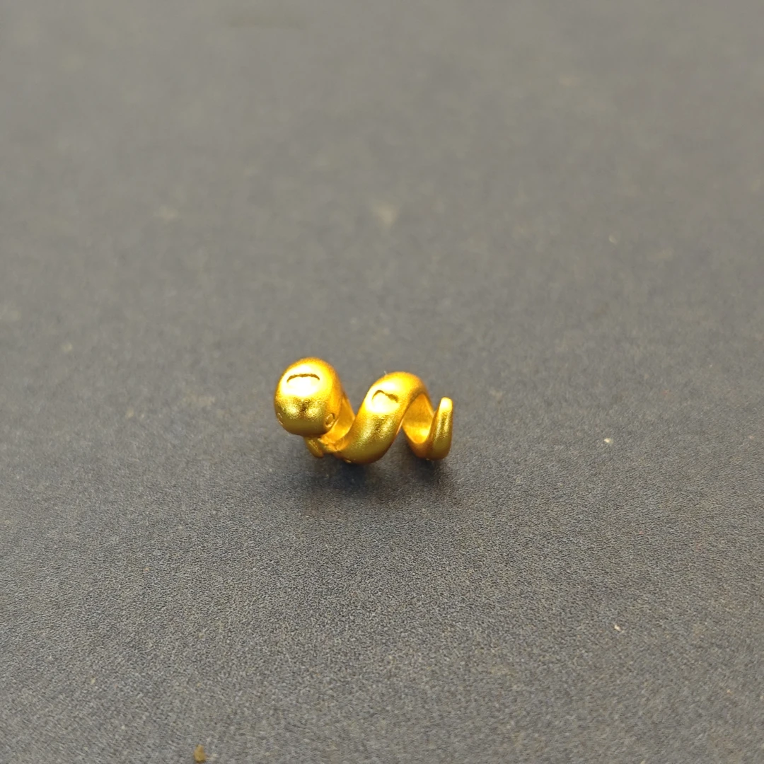 铜合金吊坠 X146合金卷卷蛇配件0068