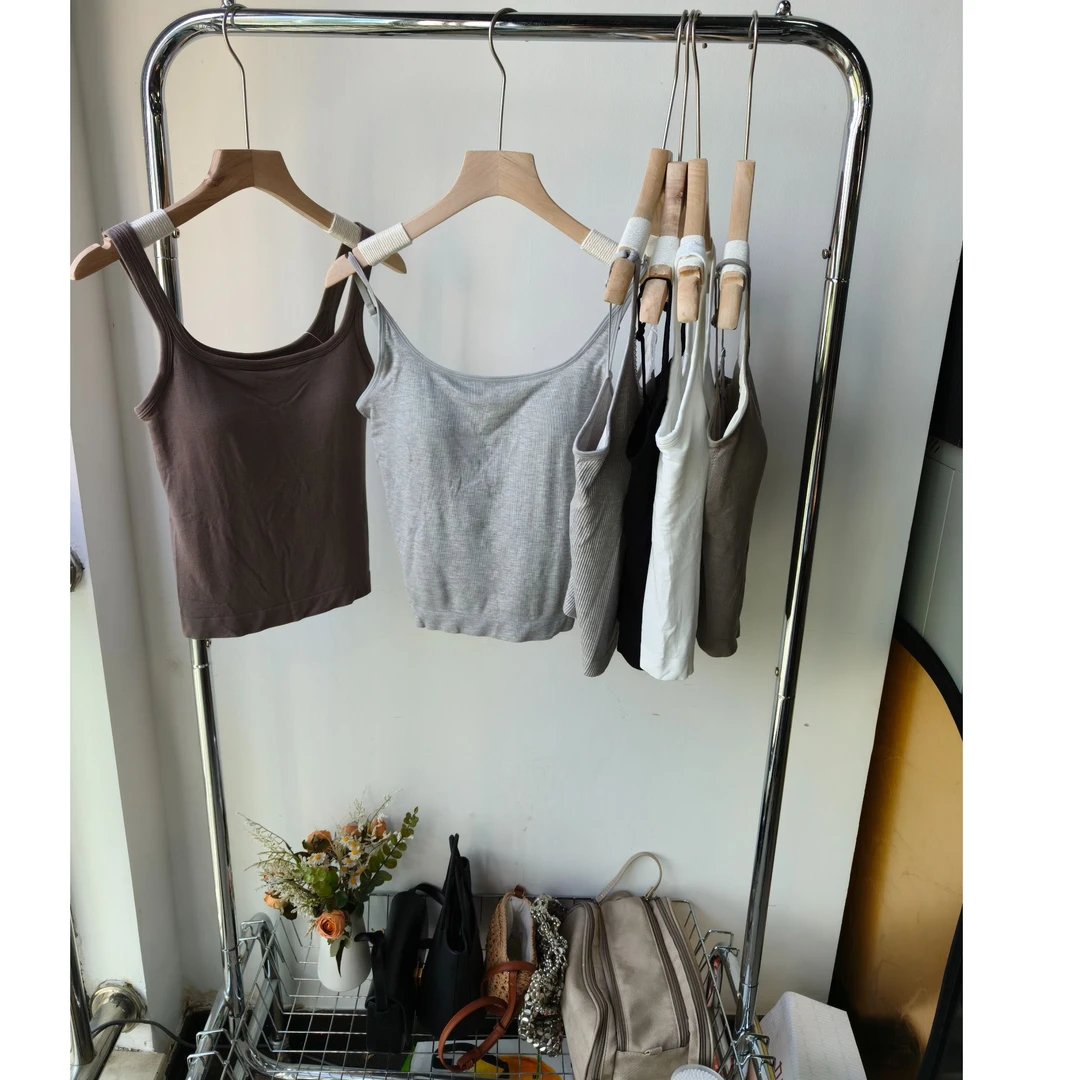 时尚背心夏季女装吊带显瘦修身瑜伽潮流风修身型短款A字型