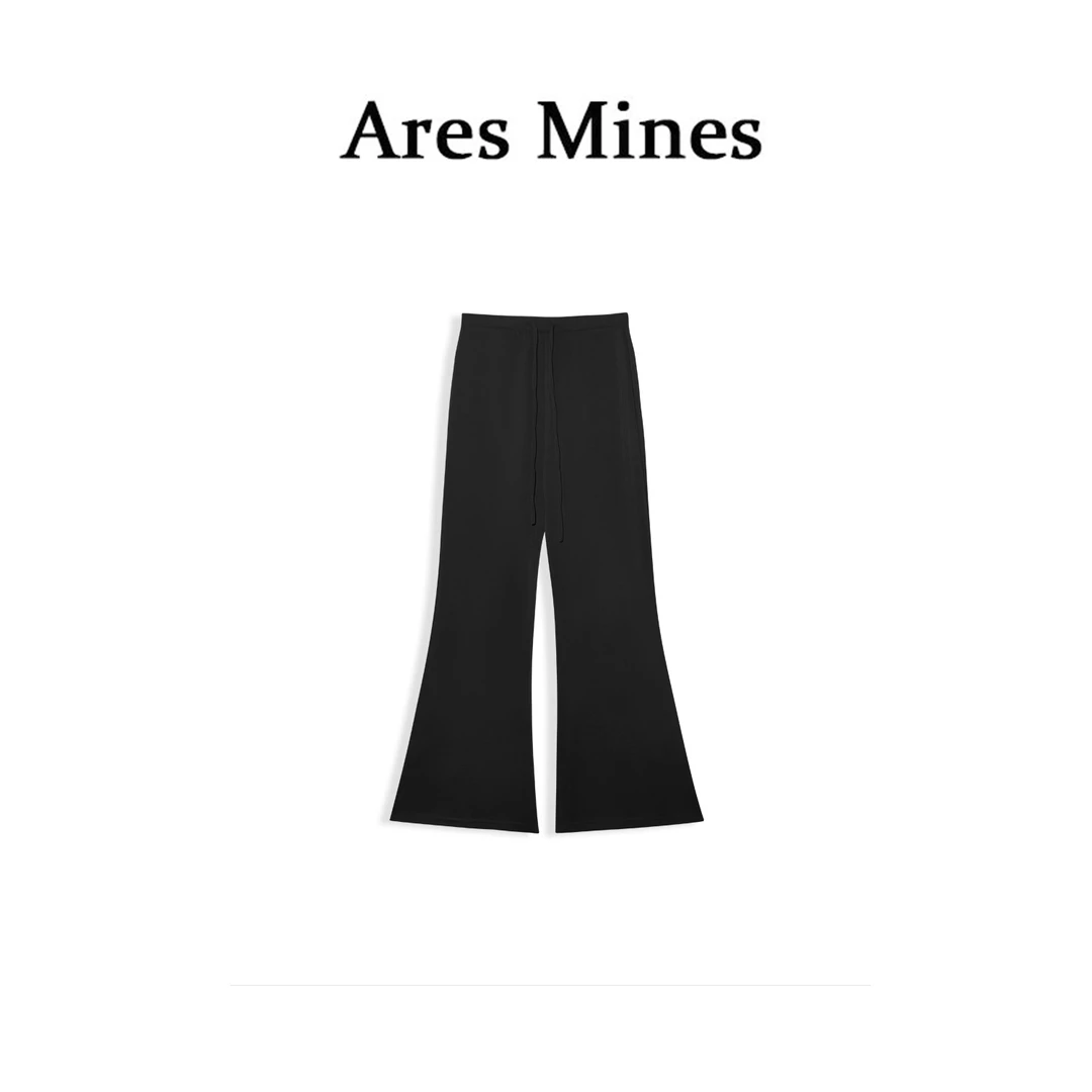 【盛朗熙Ares Mines】城市假日 松弛感丝滑质感宽松微喇休闲长裤