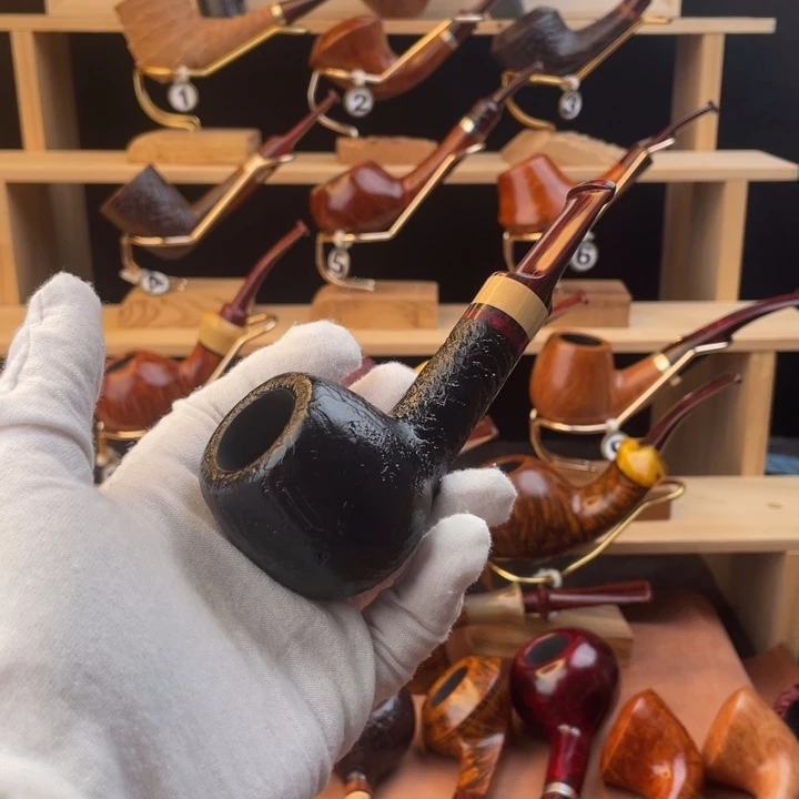 石楠木手工制作撞球黑喷