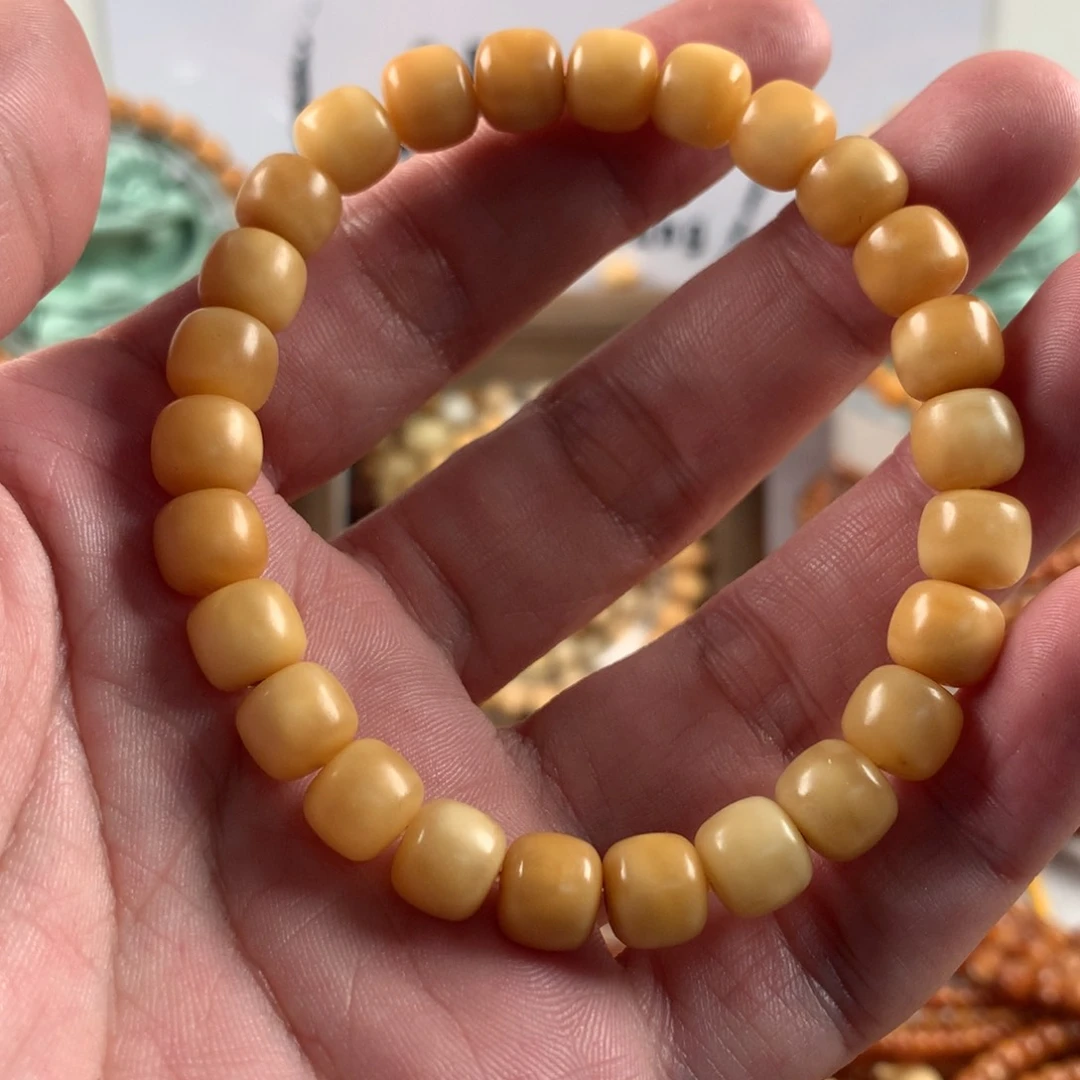 星月菩提吊坠可*?特9×8蛋黄单圈