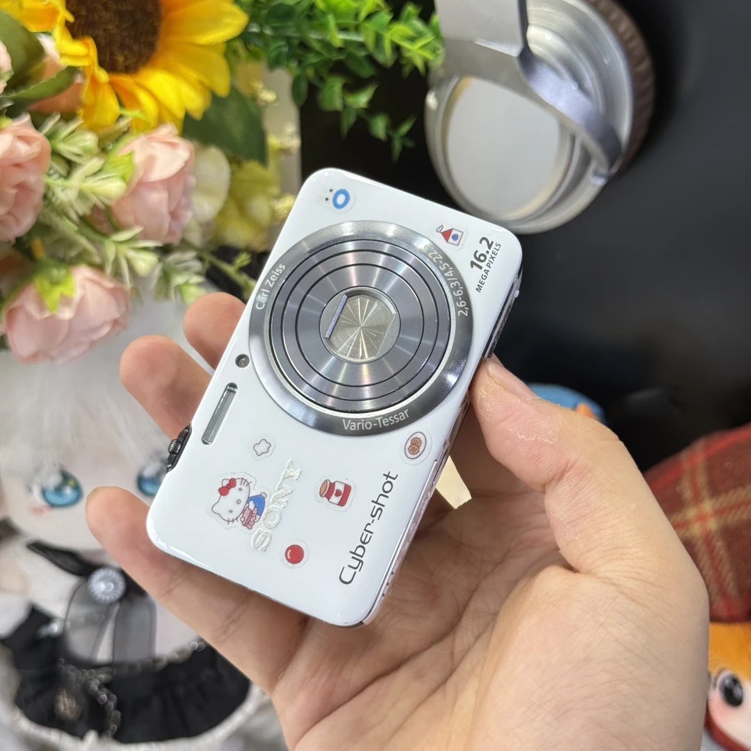 9新 Sony/索尼 索尼wx7奶白色色彩感好 1600万像素滤镜多带配件