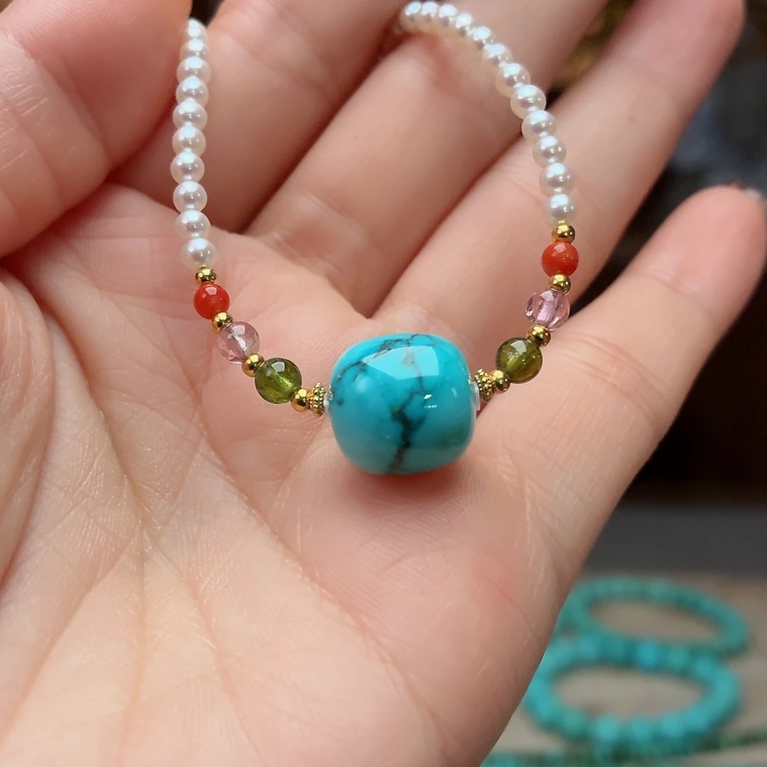 未镶嵌绿松石珠宝奇石