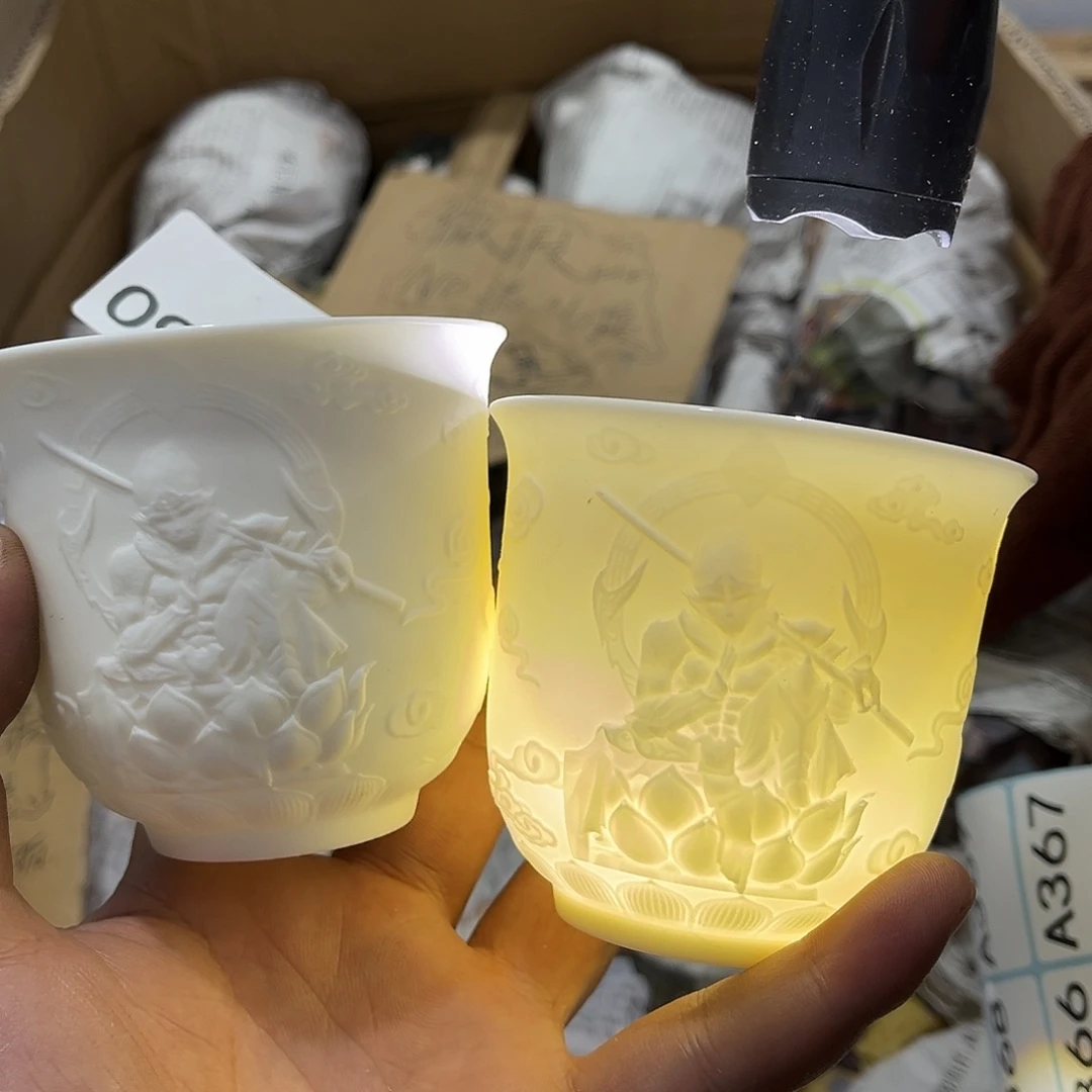 瓷片茶摆件工艺品摆件666