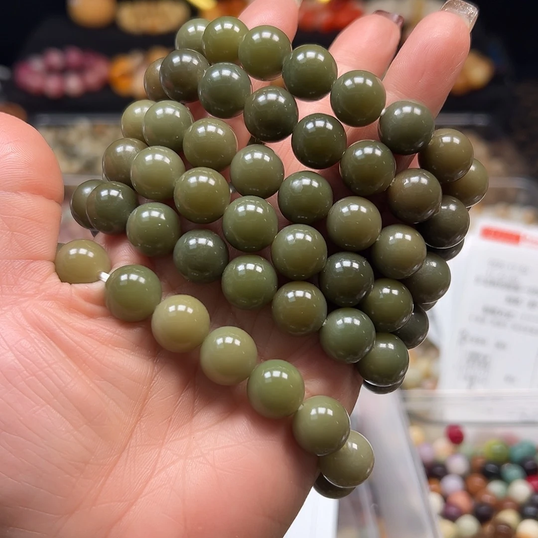 菩提根/象牙果手串卡13非料串10条绿色