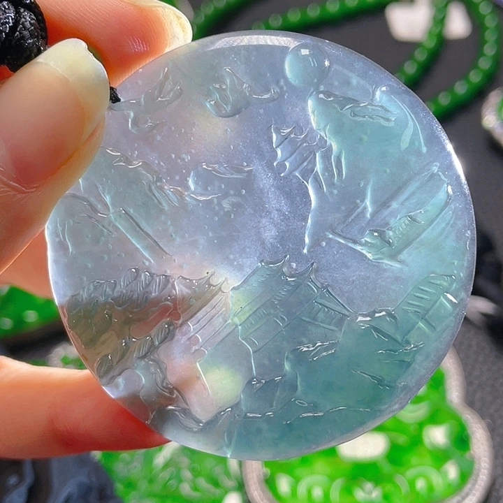 翡翠颈饰未镶嵌03，