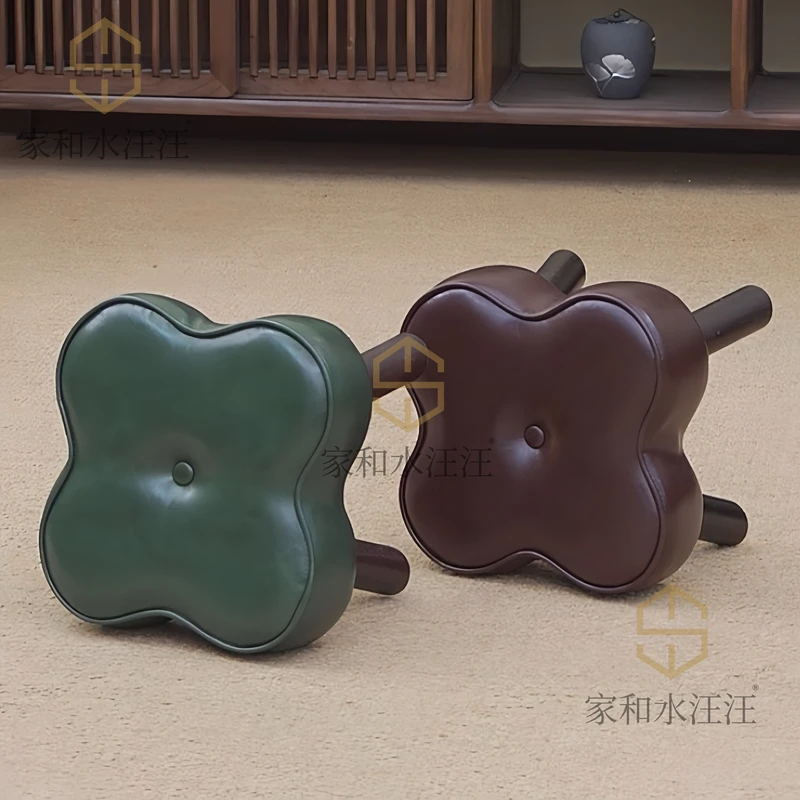 【家家四叶草】实木小凳子矮凳儿童凳客厅家用卧室