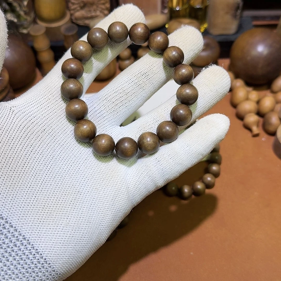 檀香木老山檀1.2×17颗黑肉顺纹