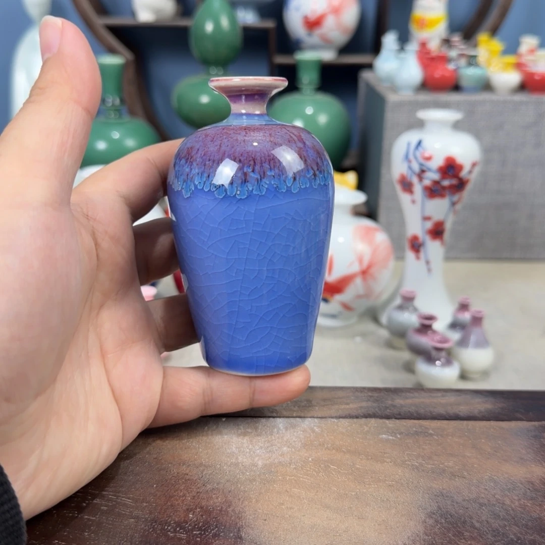 陶瓷手工小花器摆件