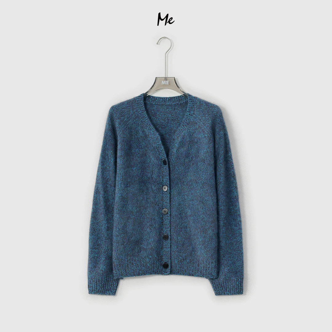 ME【冰野梦核】阿拉善山羊绒拉绒工艺显瘦时尚百搭休闲毛衣MESA2283