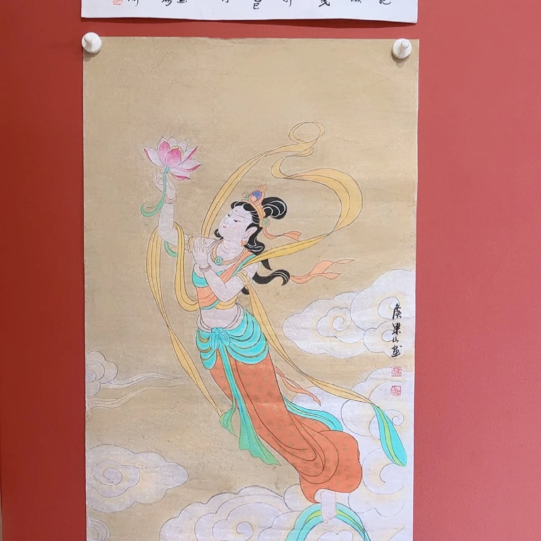国画用****5侯果山老师亲笔手绘作品朵