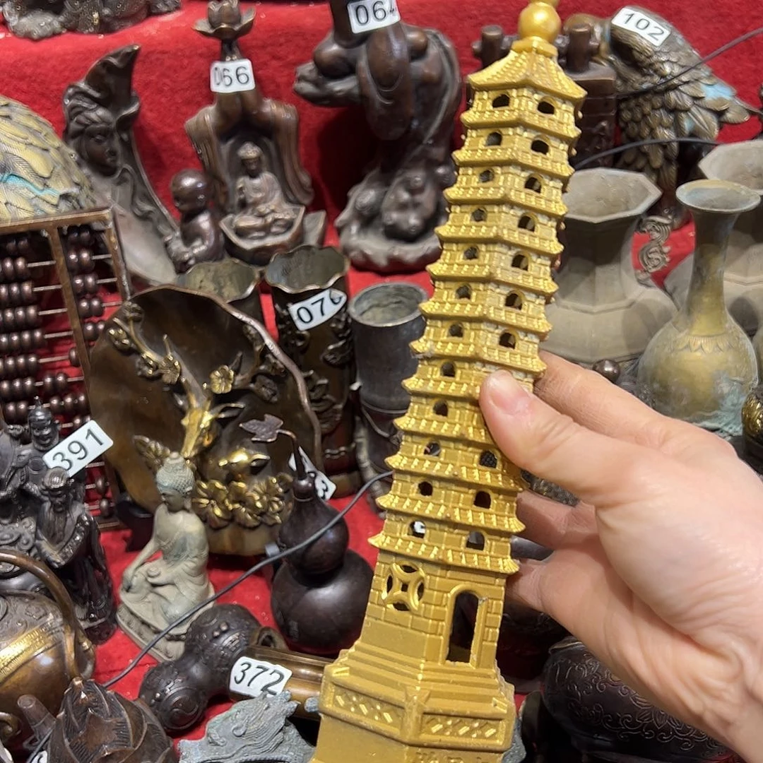 阿***拉黄铜摆件，文房摆件