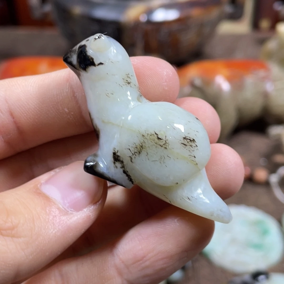 和田玉未镶嵌吊坠(不含链)