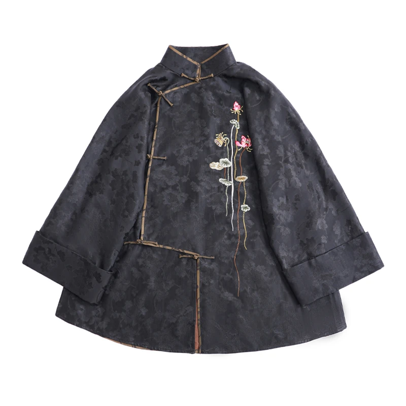 「琉音」乐锦坊复古中国风手工原创设计春夏款日常百搭女装汉服上衣